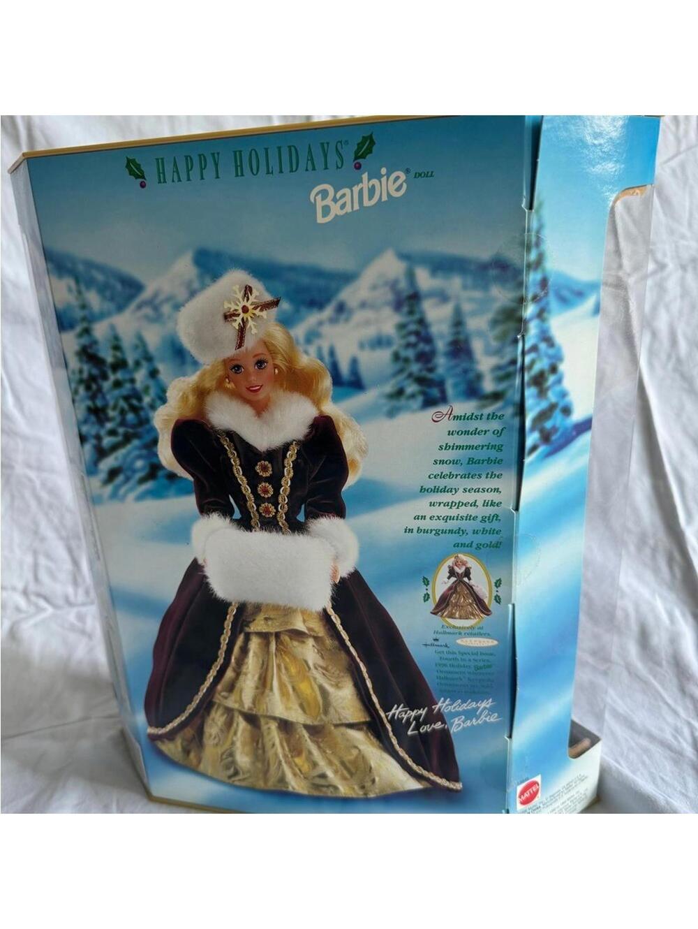 Barbie 1996 Happy Holidays Limited Edition Collector Doll NWT OS‎ - Picture 2 of 2